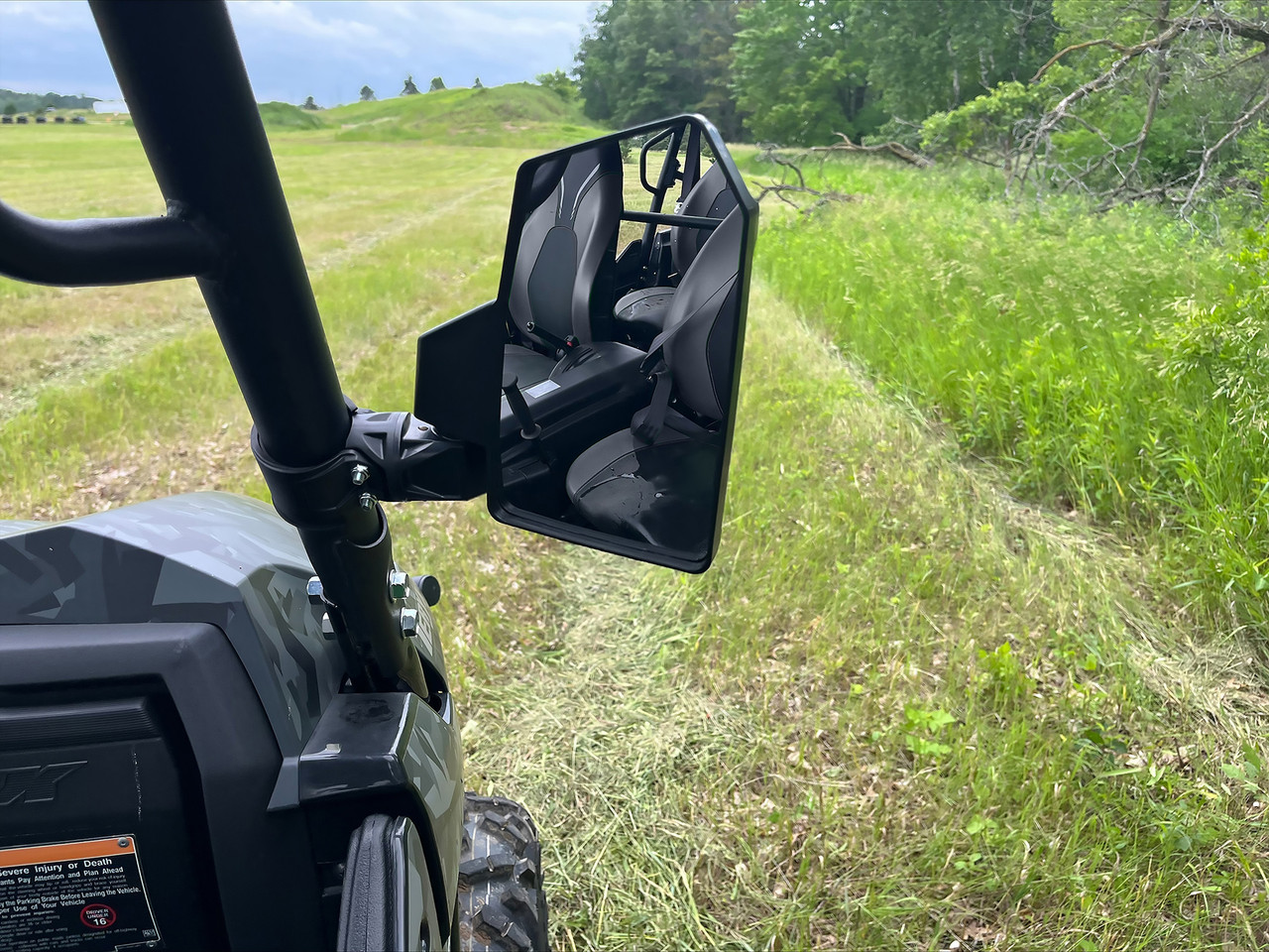 Kubota RTV/RTV-X/Sidekick Fold In Tall Portrait Side Mirror Set by