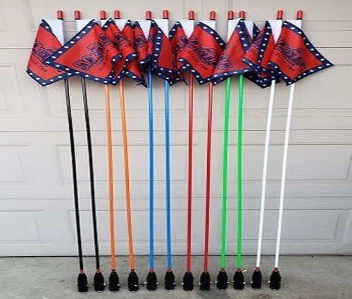 Kubota RTV Daywhips - 3/8" Pole x 6' Length by Sick-Stick