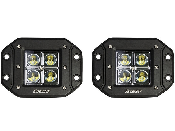 Kubota RTV 3" LED Recessed Cube Lights (Flood Pattern)