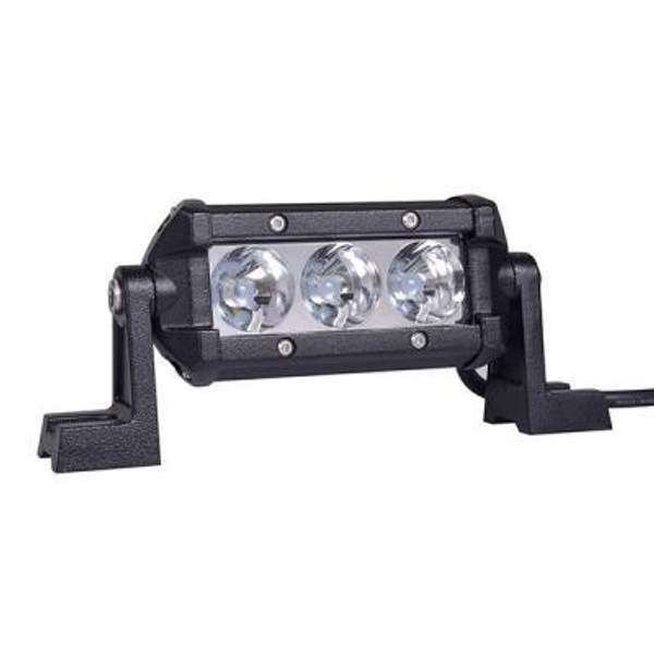 Kubota RTV 4.5 Inch LED Light Bar Single Row 9 Watt Spot Obsidian Series by Quake LED