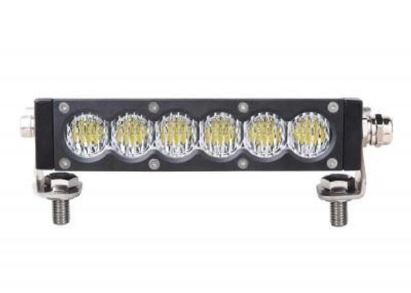 Kubota RTV 7 Inch Led Light Bar Single Row 30 Watt Spot Carbon Series by Quake LED