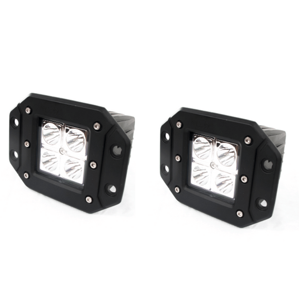 Kubota RTV 3 Inch 12 Watt Street Series LED Flush Mounted Lights by Race Sport Lighting