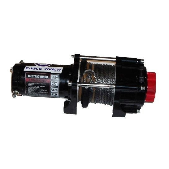 Kubota RTV/Sidekick 2500 Lb Winch 3/16" Synthetic Rope by Eagle Plow - 1920R-EKR