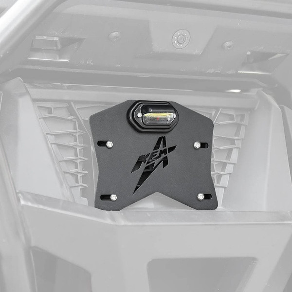 Kubota RTV / RTV-X / Sidekick LED License Plate Bracket Kit by Kemimoto