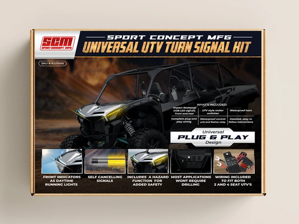 Kubota RTV/RTV-X/Sidekick Plug and Play UTV Turn Signal Kit With Horn by Sport Concept Manufacturing