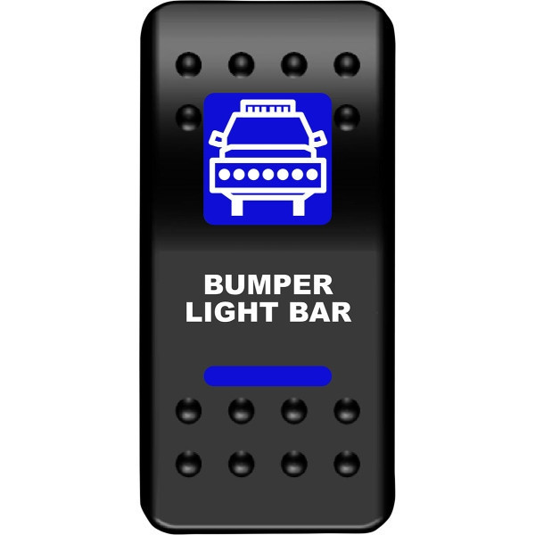 Kubota RTV Blue Lightbar Rocker Switch Bumper by Moose - 2106-0550-EPR