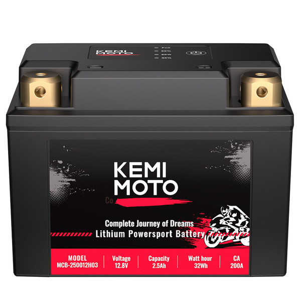 Kubota RTV LiFePO4 12v 2.5Ah Lithium Battery by Kemimoto