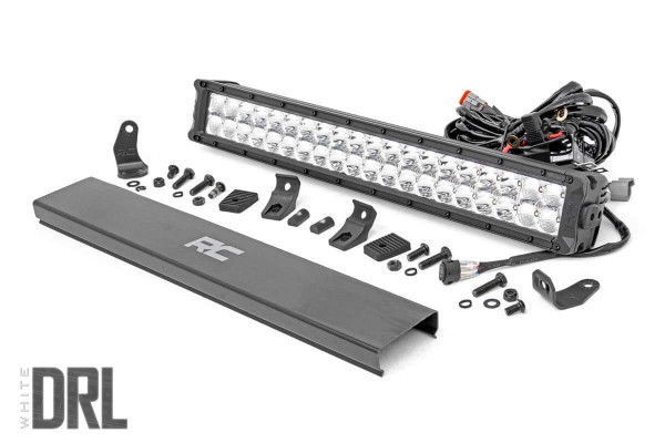 Kubota RTV/RTV-X/Sidekick 20" Chrome Series LED Light Bar Dual Row by Rough Country 