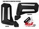 Kubota RTV Re-Flex Adjustable Side Mirrors w/1.75" Clamp - Pair by Spike Powersports