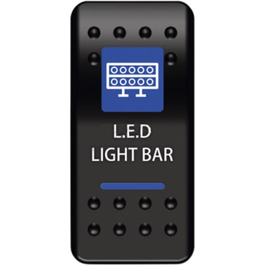 Kubota RTV Dash Mount LED Lightbar Rocker Switch - Moose 0616-0328
