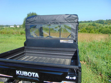 Kubota RTV XG850 Sidekick Soft Rear Windshield by 3 Star