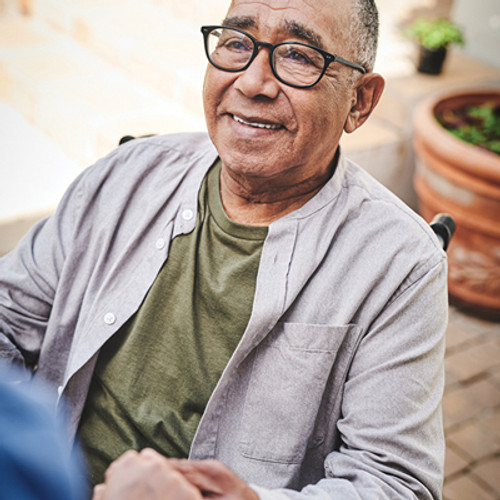 photo of smiling geriatric patient