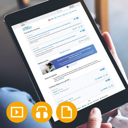 CMEinfo Insider helps you stay current in your primary specialty. Plus research and learn from other medical specialties while earning unlimited CME credits.