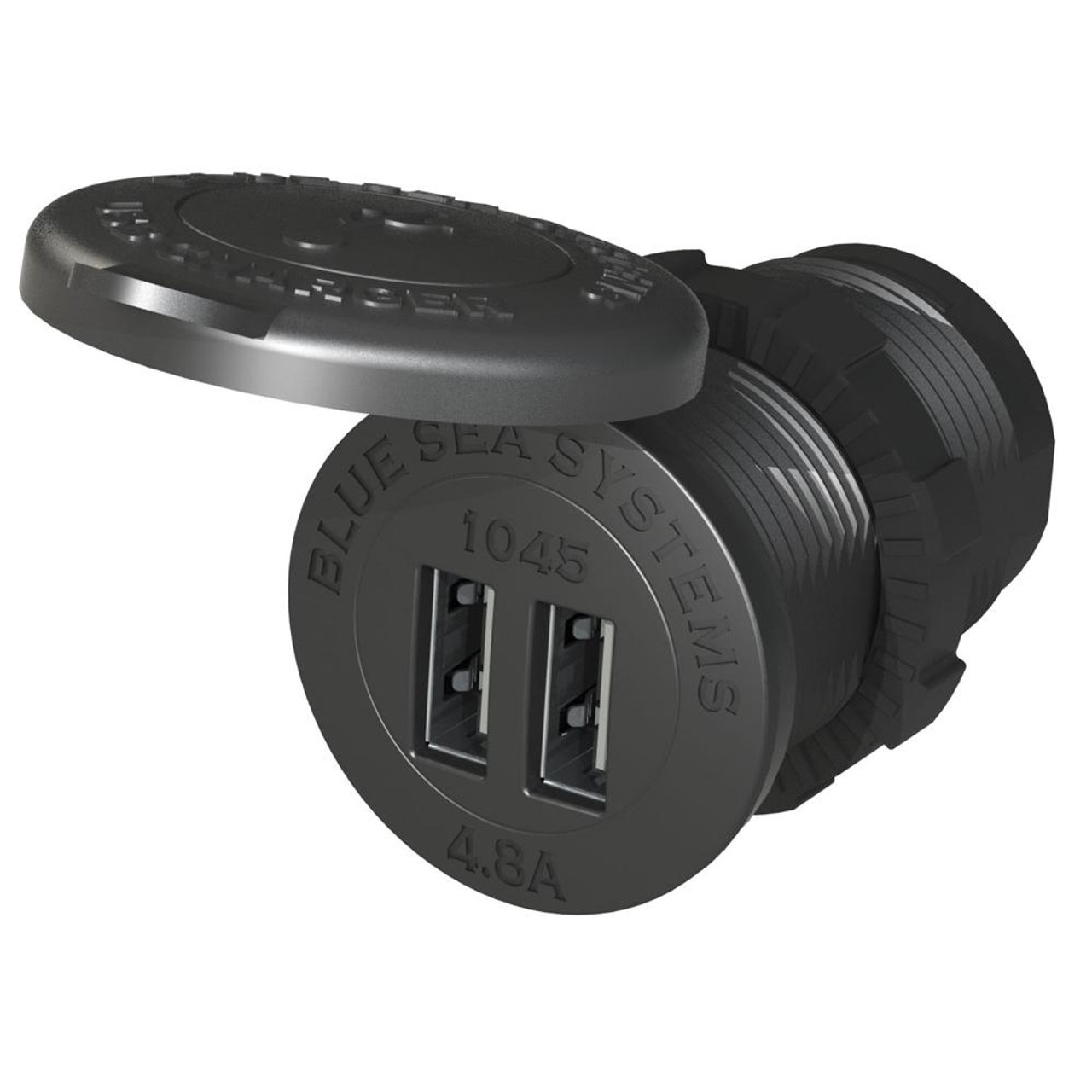 Blue Sea 1045 12/24V Dual USB Charger 1-1/8