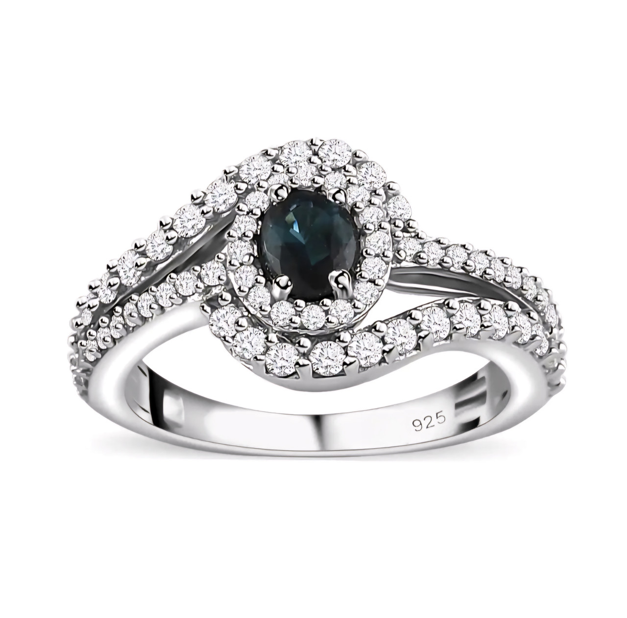2Ct 6 8mm Oval Indicolite Tourmaline Engagement ring, Teal Green tourmaline  ring | eBay