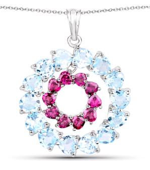 Blue-topaz-rhodolite-garnet-necklace-stock-GGE236