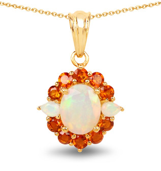 Ethiopian-opal-citrine-halo-yg-silver-necklace-stock-GGE610 Ethiopian-opal-citrine-halo-yg-silver-necklace-stock-GGE610
