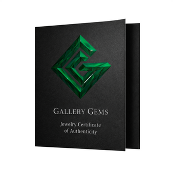 gallery gems jewelry certificate of authenticity sleeve cover front