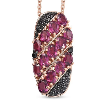 rhodolite-black-spinel-cluster-rg-sterling-silver-pendant-necklace-stock-ggs5637 rhodolite-black-spinel-cluster-rg-sterling-silver-pendant-necklace-stock-ggs5637