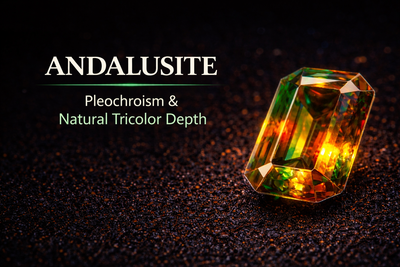 Andalusite: Pleochroism, Hidden Crosses & the Science Behind Its Tricolor Glow