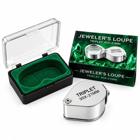 jewelers 30x loupe with case full
