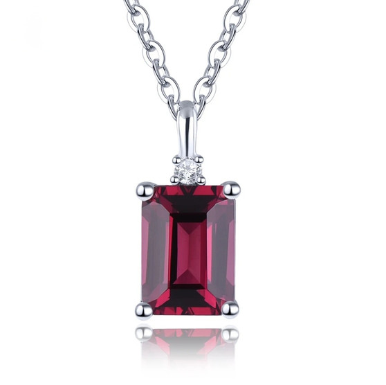 Rhodolite-diamond-solitaire-10k-white-gold-necklace-stock-GGC500