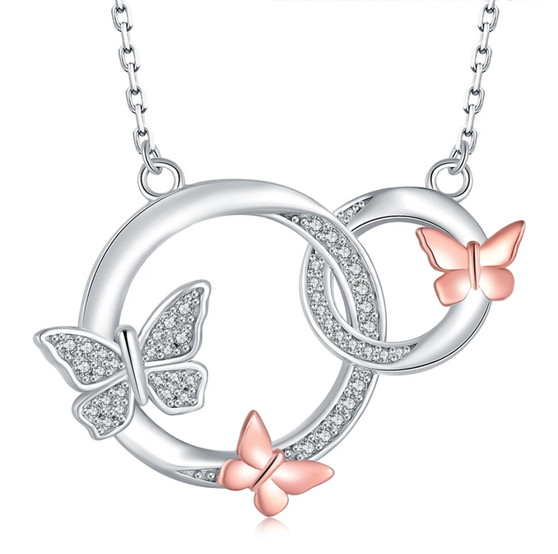 Butterflies-cz-circle-silver-necklace-stock-L4L589