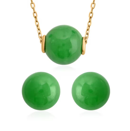 Green-jade-round-bead-14k-yellow-gold-jewelry-set-stock-GGS5350