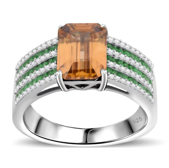 Orange-zircon-tsavorite-white-zircon-sterling-silver-ring-stock-GGS5353