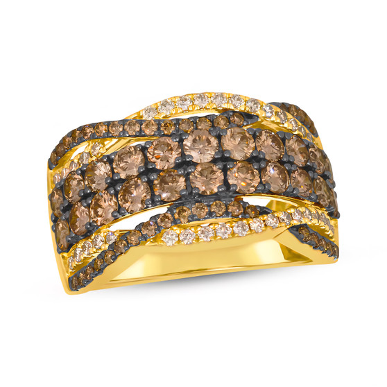 brown-white-diamond-ring-stock-ggl164