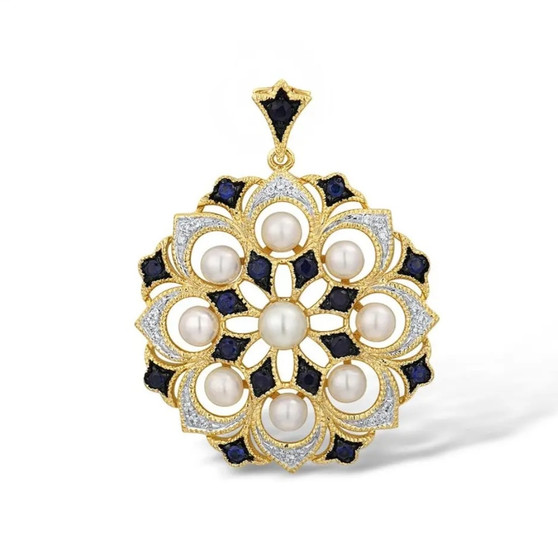 Freshwater-pearl-blue-sapphire-diamond-yellow-gold-necklace-stock-GGG100