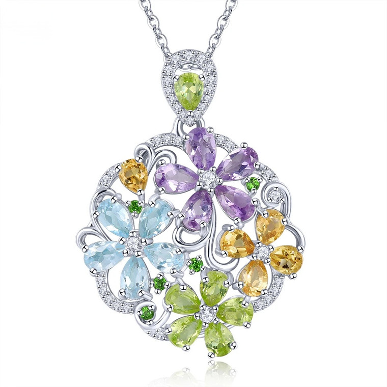 Multi-gemstone-pendant-necklace-stock-GGC563
