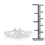 white topaz five stone cluster ring size reference