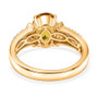 yellow sapphire yellow and white diamond ring in 10k yellow gold undergallery