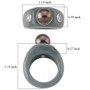 tahitian pearl guatemalan jadeite and moissanite dome band ring shown for size comparison