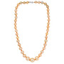 golden south sea pearl graduated 7-12mm with 950 platinum clasp 18" shown being worn