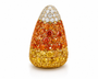 limited edition gemstone candy corn objet d'art with orange red and yellow fire opal and white zircon in 18K yellow gold plated sterling silver