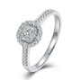 womens diamond wedding ring in 18k white gold