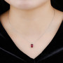 Rhodolite-diamond-solitaire-10k-white-gold-necklace-model-GGC500