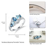 london sky blue topaz and white zircon rhodium over sterling silver bypass ring shown for size comparison