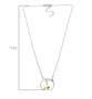goldfish fishbowl necklace in 18k yellow gold and rhodium over sterling silver shown for size comparison