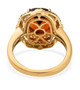 citrine brown and white zircon ring in 18k yellow gold over sterling silver undergallery