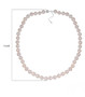 10mm white freshwater pearl strand necklace with 14k white gold magnetic clasp 18"-20" shown for size comparison