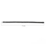 black diamond multi row tennis bracelet in black and white rhodium over sterling silver shown for size comparison