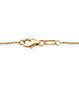 clasp detail of amethyst champagne and white diamond pendant necklace in 18k yellow gold over sterling silver