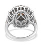 back view of andalusite and white zircon statement ring in rhodium over sterling silver