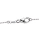clasp detail of larimar amethyst citrine apatite and zircon pendant necklace in rhodium over sterling silver