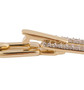 clasp detail of diamond paper clip bracelet in 10k yellow gold