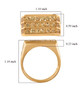 heliodor gents ring in 18k yellow gold over sterling silver shown for size comparison