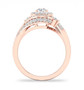 diamond bypass double halo ring in 14k white gold